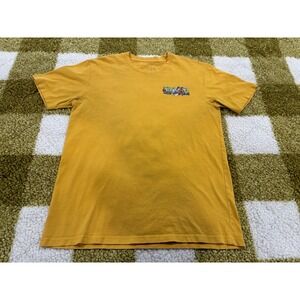 Born X Raised Eagle Graphic T-Shirt Mustard Yellow Mens Medium BXR Streetwear